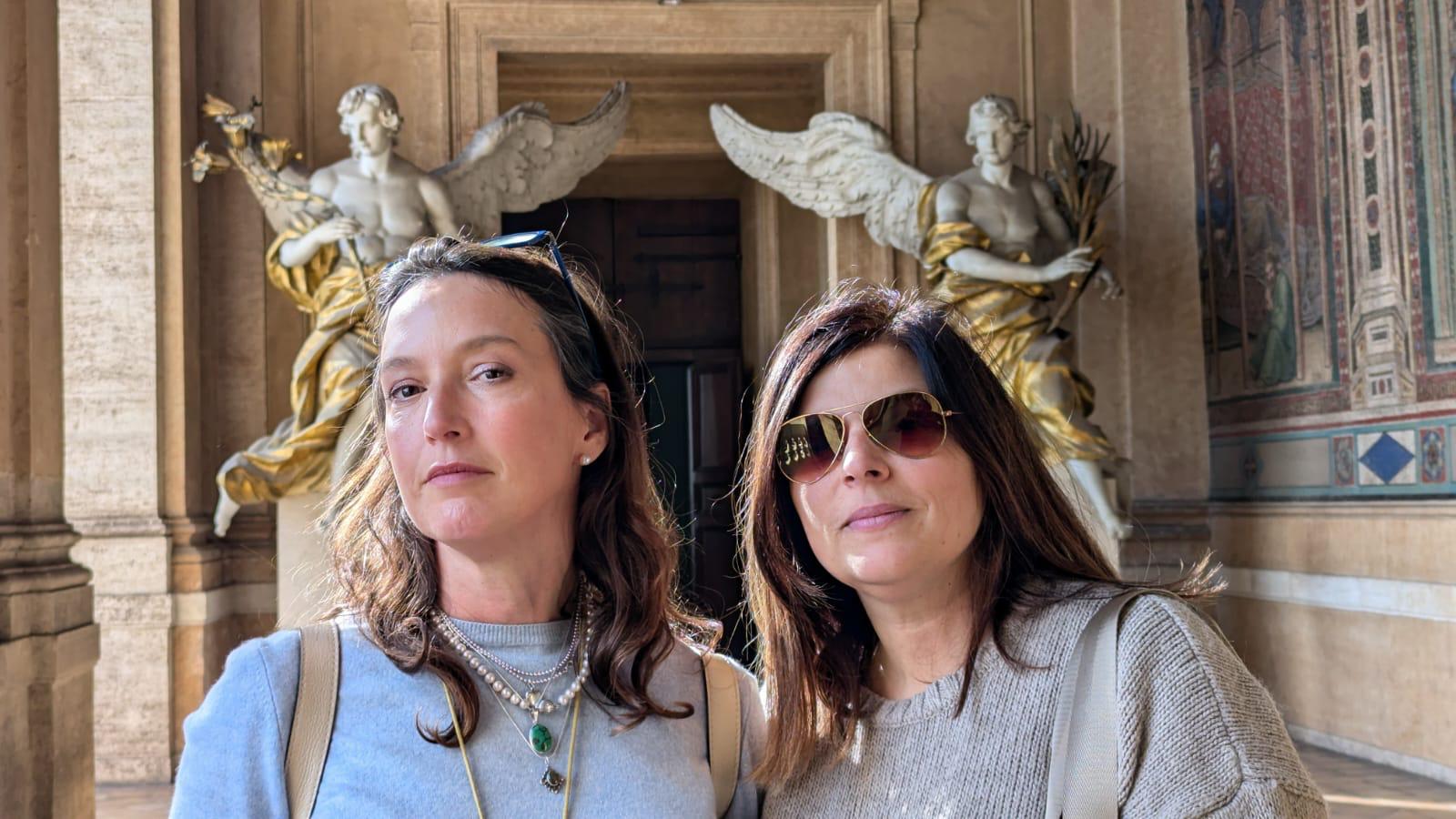 Luciana Miari and Sandra Korob — founders of Destino Roma Tours, Vatican
